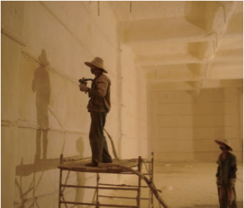 庫體保溫聚氨酯噴塗